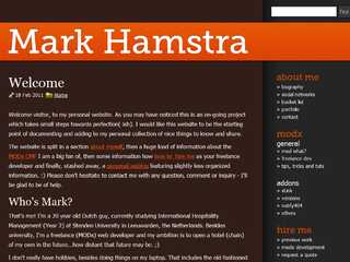 Mark Hamstra - Freelance MODX Development