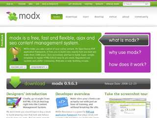 MODx PHP Application Framework. Ajax CMS. SEO CMS.